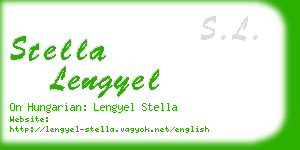 stella lengyel business card